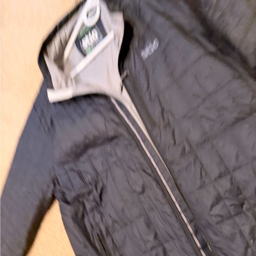 Stio Black and Gray Quilted Jacket